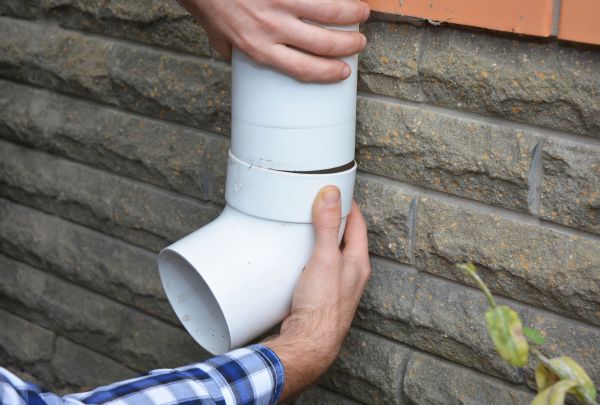 Drainage Downspout Repair in Grayson