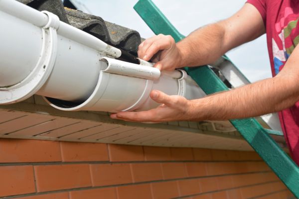 Large Gutter Repair in Grayson