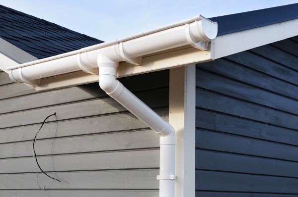 PVC Rain Gutter Installation in Grayson